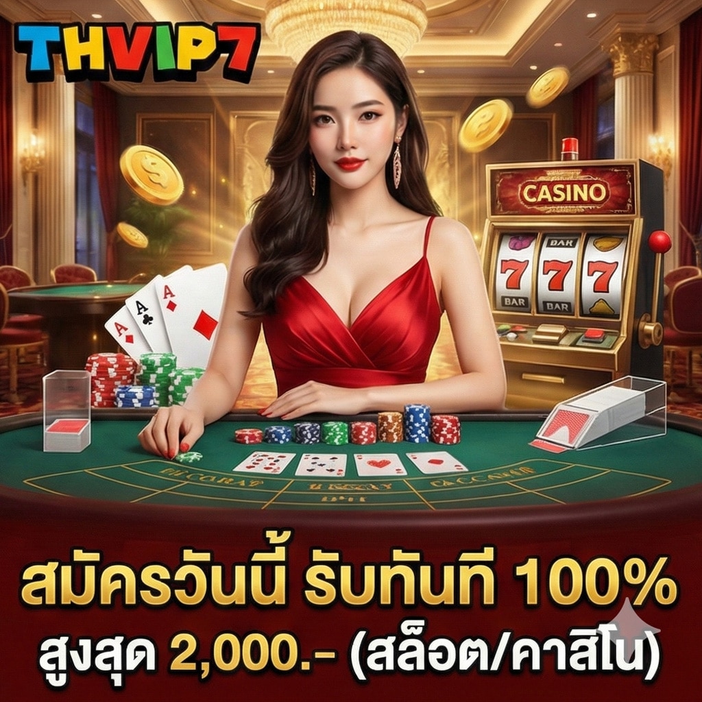 สมัครสล็อต คาสิโน thvip7 ฟรีเครดิต 100%